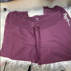 Burgundy joggers